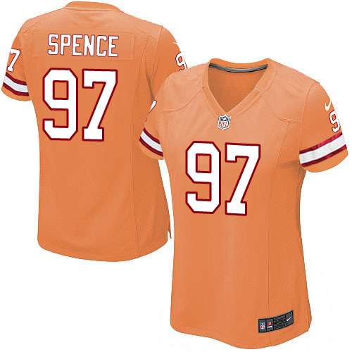 Women's Elite Akeem Spence Nike Jersey Orange Alternate - #97 NFL Tampa Bay Buccaneers